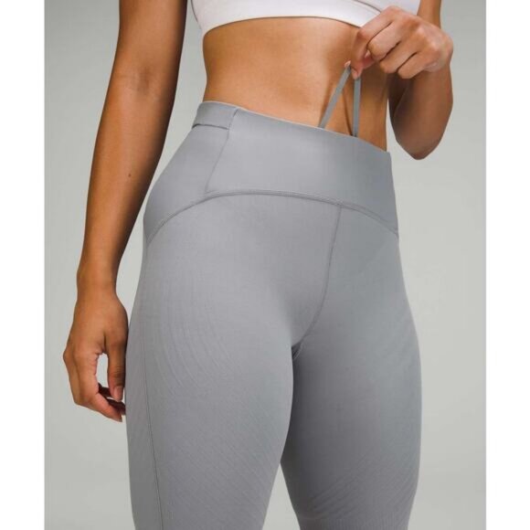 LULULEMON SenseKnit Running High-Rise Short 10" Size 6 Rhino Grey - Picture 2 of 10